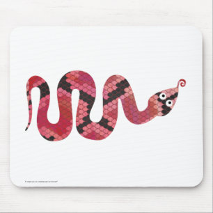 Mousepad Silhuettes cobra preto e vermelho