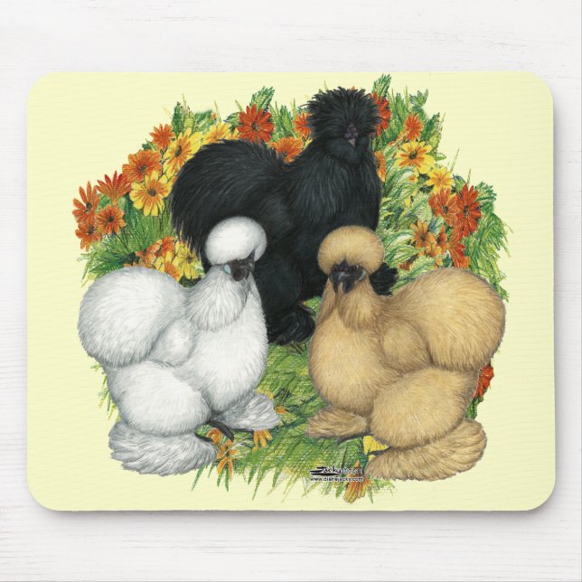 Mousepad Silkies do Jardim Flor (Frente)