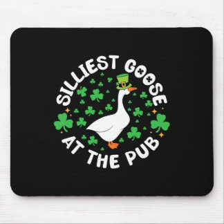 Mousepad Silliest Goose At The Pub Funny Shamrock St Patric