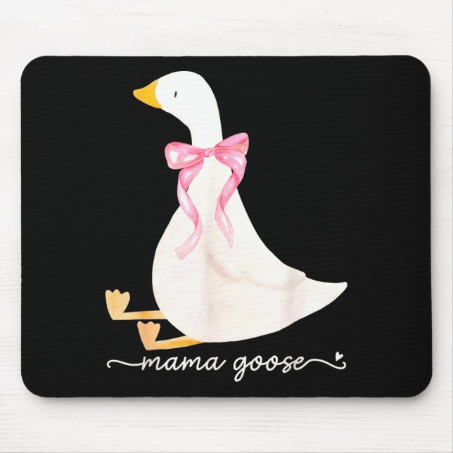Mousepad Silly Mama Goose Daddy Goose Matching Goose Family (Frente)