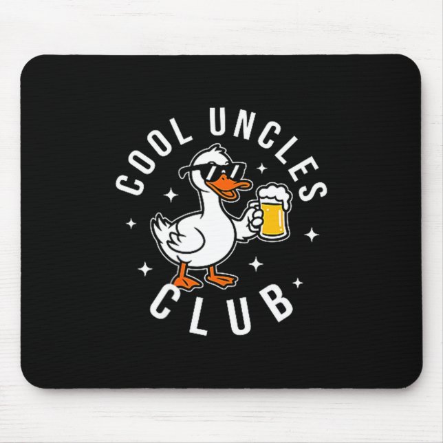Mousepad Silly Uncle Goose Cool Uncles Club Shirt Men Uncle (Frente)