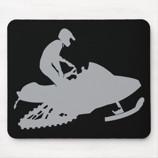 Mousepad Silver Cinza Snowmobiler (Frente)
