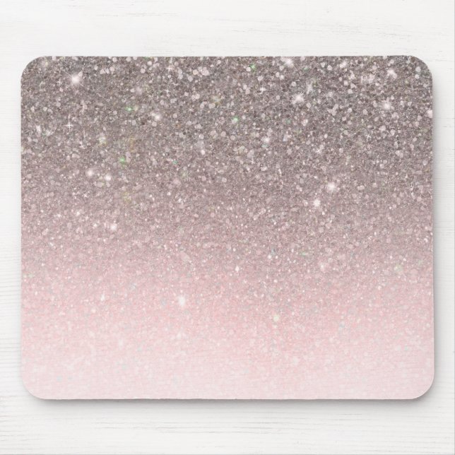 Mousepad Silver e Brilhante Rosa Brilhante Brilhante Girass (Frente)