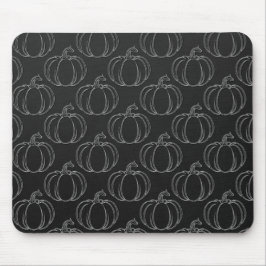 Mousepad Silver Pumpkin Halloween