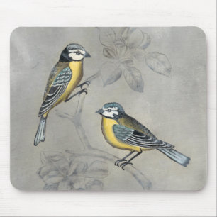 Mousepad Silvered Aviary   Casal de aves