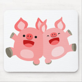 Mousepad SIM! Bloco de animação de porcos bonitos