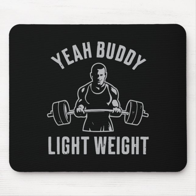 Mousepad Sim, Buddy Light Weighlif. (Frente)