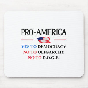 Mousepad Sim Democracia Não Oligarquia Doge Pro América Ban
