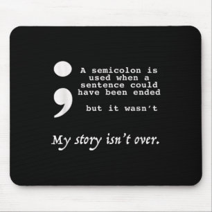 Mousepad Sim, E A Prevenção Do Suicídio Por Roupa Semicolon