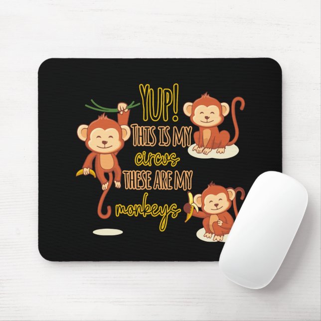Mousepad Sim! Este é o meu circo Estes são os meus três mac (Com mouse)