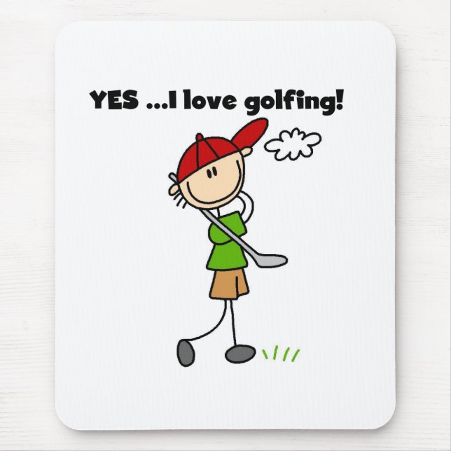 Mousepad SIM Eu Amo Jogar Golfe (Frente)