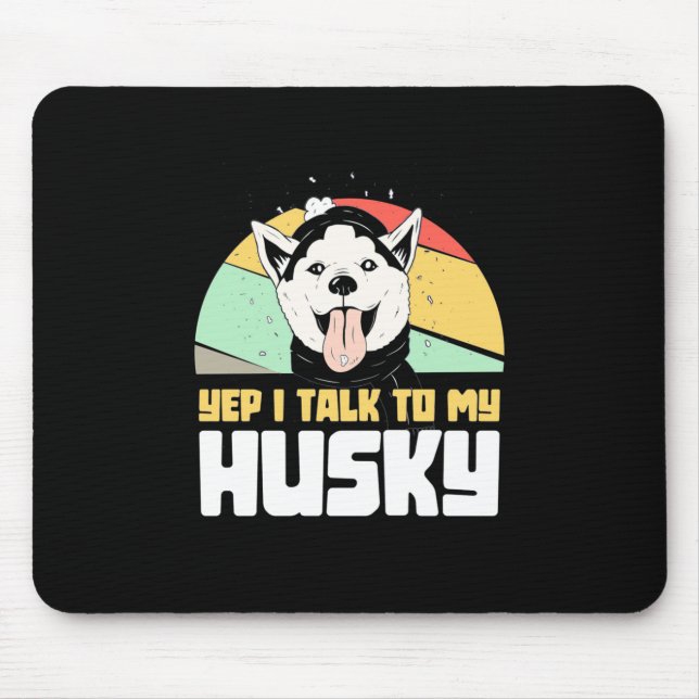 Mousepad Sim, Falo Com O Meu Rouco Siberiano (Frente)