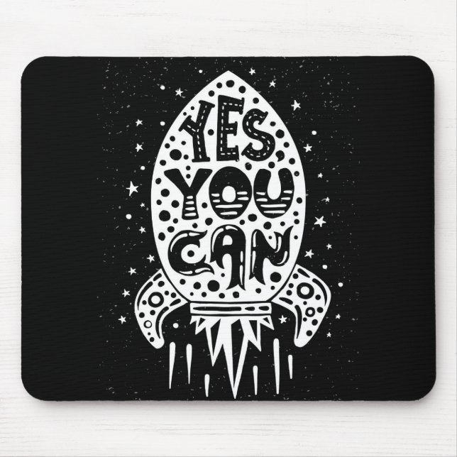 Mousepad Sim você pode Rocketship (Frente)