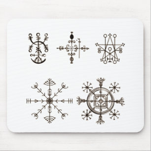 MOUSEPAD SIMBOLISMO NÓRDICO DOS RUNES