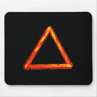Mousepad Símbolo Alquimio do Elemento de Fogo Barrado