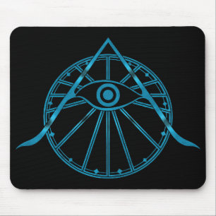 Mousepad Símbolo "Awaken" All-Seeing Eye e Geometria Sagrad