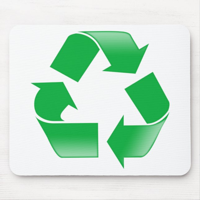 Mousepad Símbolo Clássico de Reciclagem (Frente)