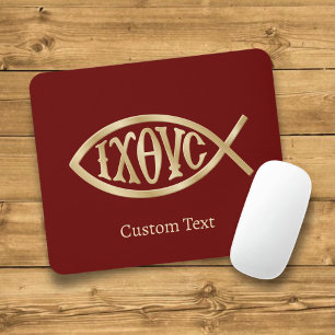 Mousepad Símbolo Cristão Ichthys