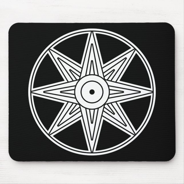 Mousepad Símbolo da estrela de Inanna (Frente)