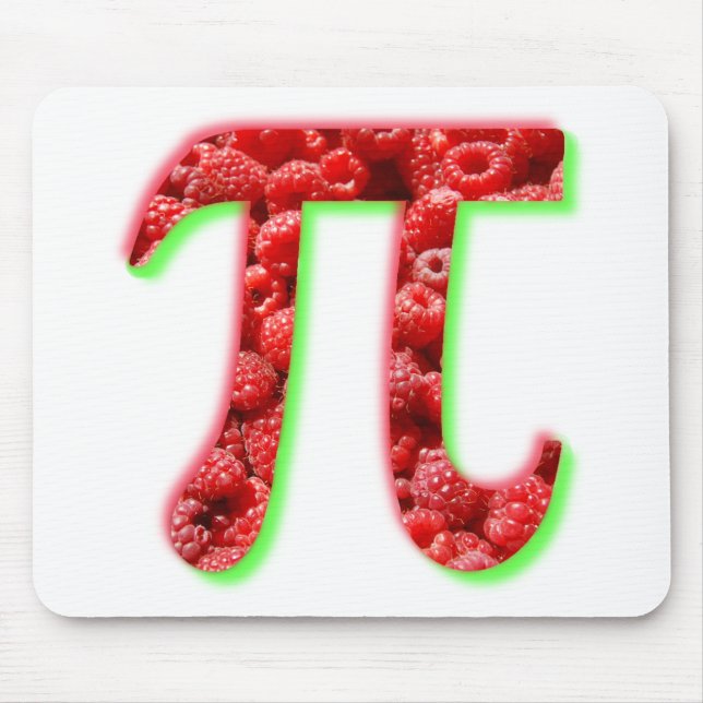 Mousepad Símbolo da framboesa e do Pi (Frente)