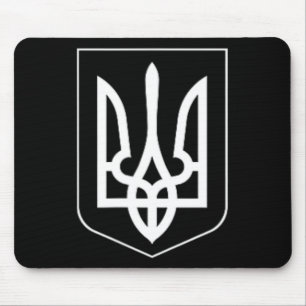Mousepad Símbolo da Ucrânia Exército Ucraniano Médio Emblem