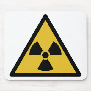 Mousepad Símbolo de Aviso de Radiação