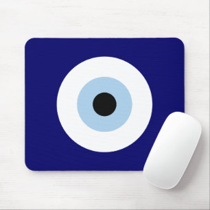 Mousepad Símbolo de Boa sorte e Proteção para Olhos Mau Azu