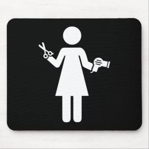 Mousepad Símbolo de cabeleireiro