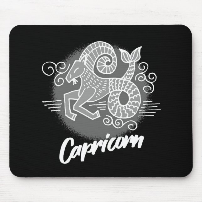 Mousepad Símbolo de Capricórnio Zodiac (Frente)
