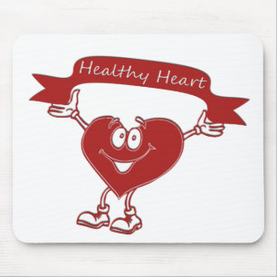 Mousepad Símbolo de consciência cardiológica do coraçã
