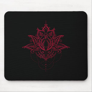 Mousepad Símbolo de Lótus Arte de Mandala Espiritual Ioga M