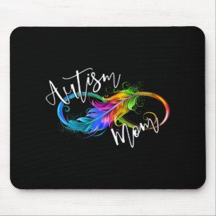 Mousepad Símbolo de Neurodiversidade Arco-Íris Infinito Aut