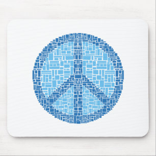 Mousepad Símbolo de paz (azul)