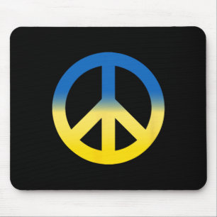 Mousepad Símbolo de Paz - Cores da Bandeira da Ucrânia com