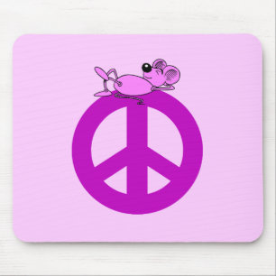 Mousepad Símbolo de paz do rato