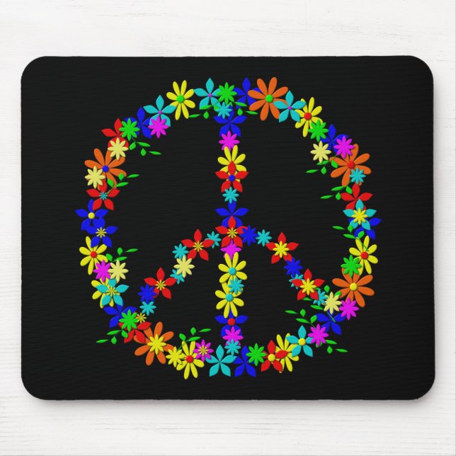 Mousepad Símbolo de Paz - Energia Flor (Frente)