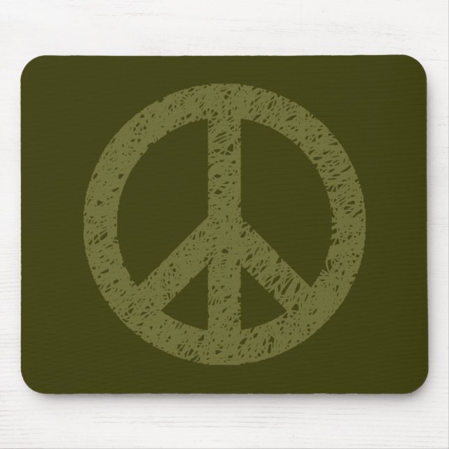 Mousepad Símbolo de Paz Estipulado Scribble (Frente)