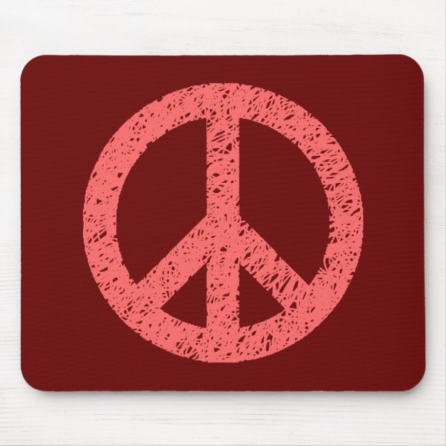 Mousepad Símbolo de Paz Estipulado Scribble (Frente)
