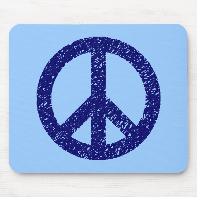 Mousepad Símbolo de Paz Estipulado Scribble (Frente)