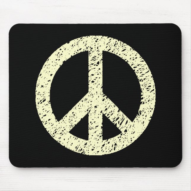 Mousepad Símbolo de Paz Estipulado Scribble (Frente)