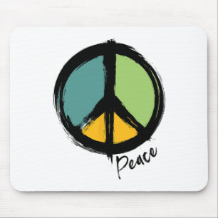 Mousepad Símbolo De Paz Salvar A Terra Diz Não À Guerra Pac