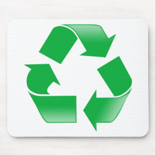 Mousepad SÍMBOLO DE RECICLAR CLÁSSICO DO reciclagem