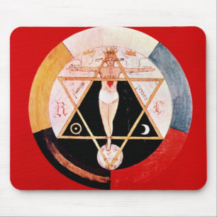 Mousepad Símbolo de Rosicrucian da ordem Hermetic