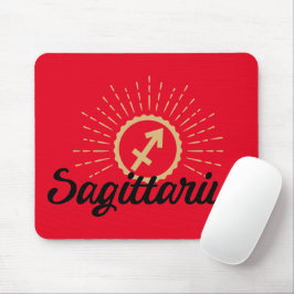 Mousepad Símbolo de Starburst Sagittarius Mouse Vermelho