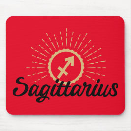 Mousepad Símbolo de Starburst Sagittarius Mouse Vermelho