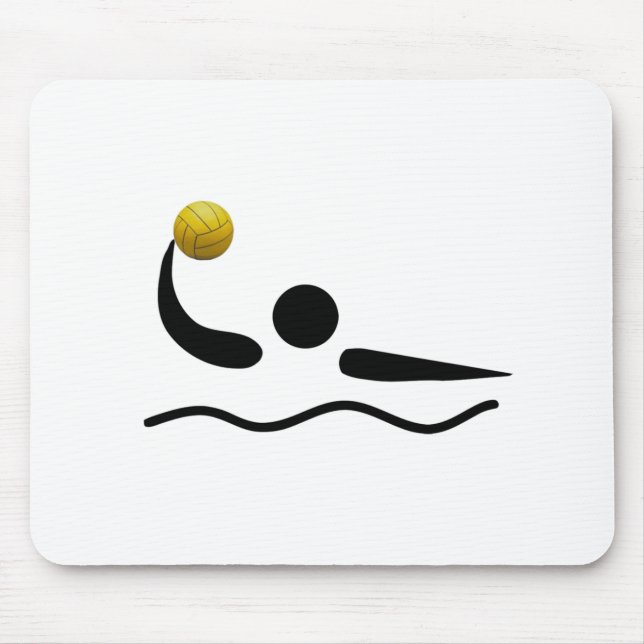 MousePad - símbolo do esporte do pólo aquático (Frente)