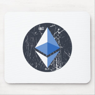 Mousepad símbolo etéreo grunge crypto crypto - moeda
