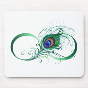 Mousepad Símbolo Infinito com Pavão