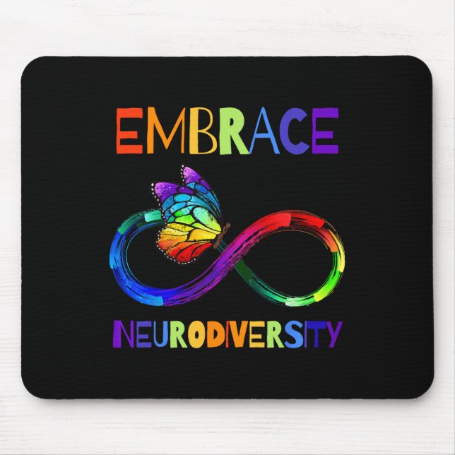 Mousepad Símbolo Infinito da Camisa de Aceitação da Consciê (Frente)