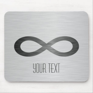 Mousepad Símbolo infinito na textura falsa de metal por STa